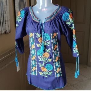 EUC Embroidered Blouse